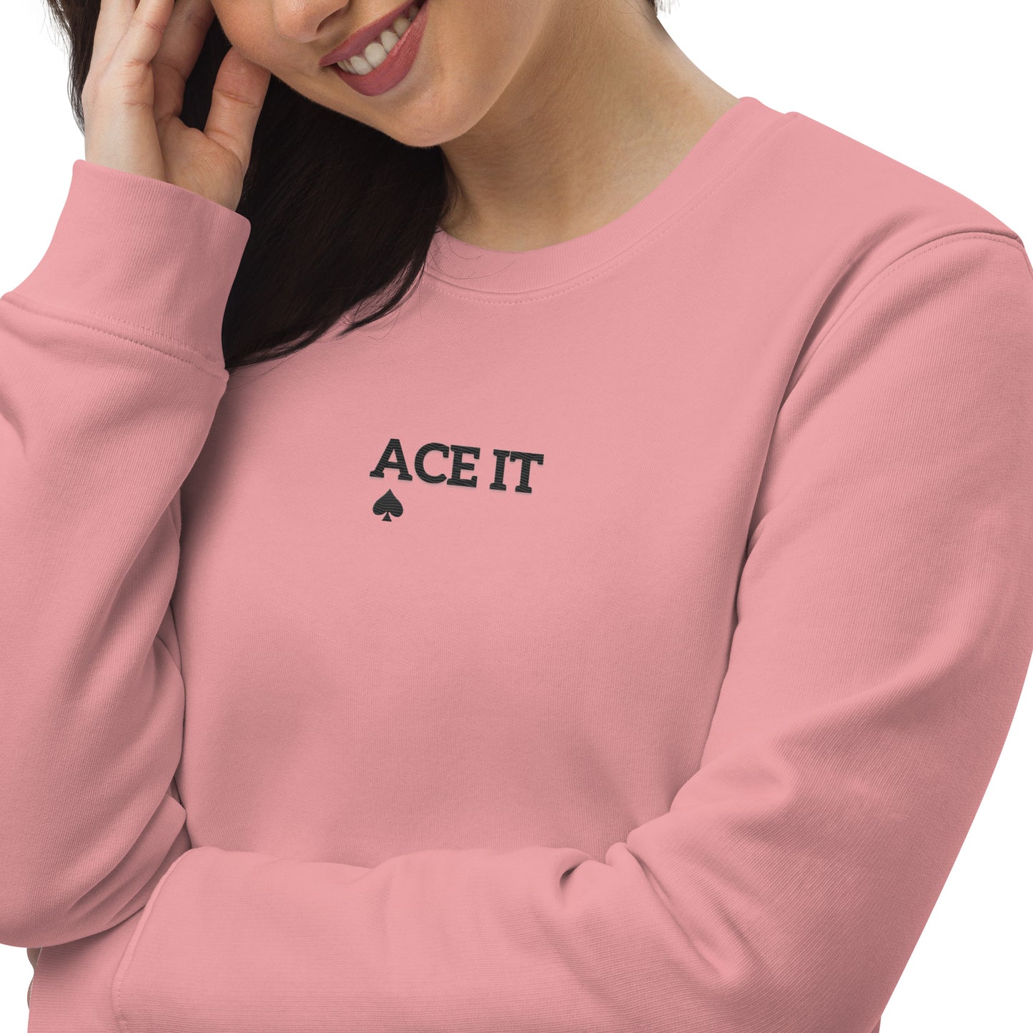 Ace It Embroidered Unisex Sweatshirt