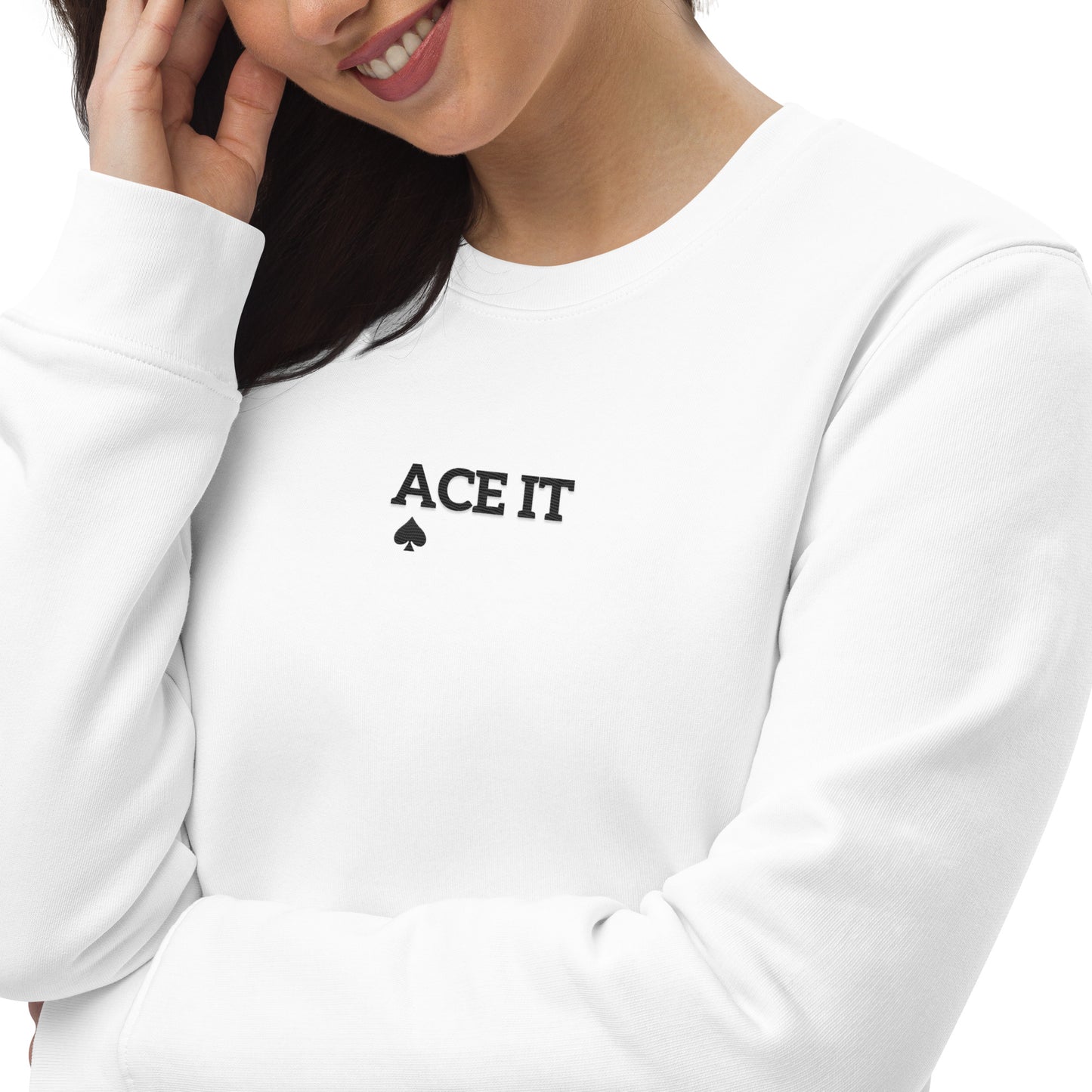 Ace It Embroidered Unisex Sweatshirt